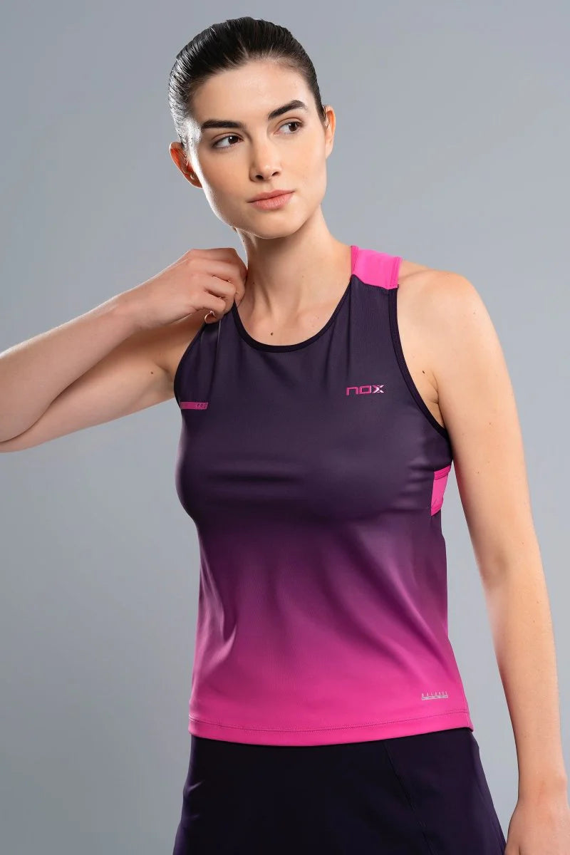 NOX Women’s Pro Blackberry Rose Degraded Tank Top
