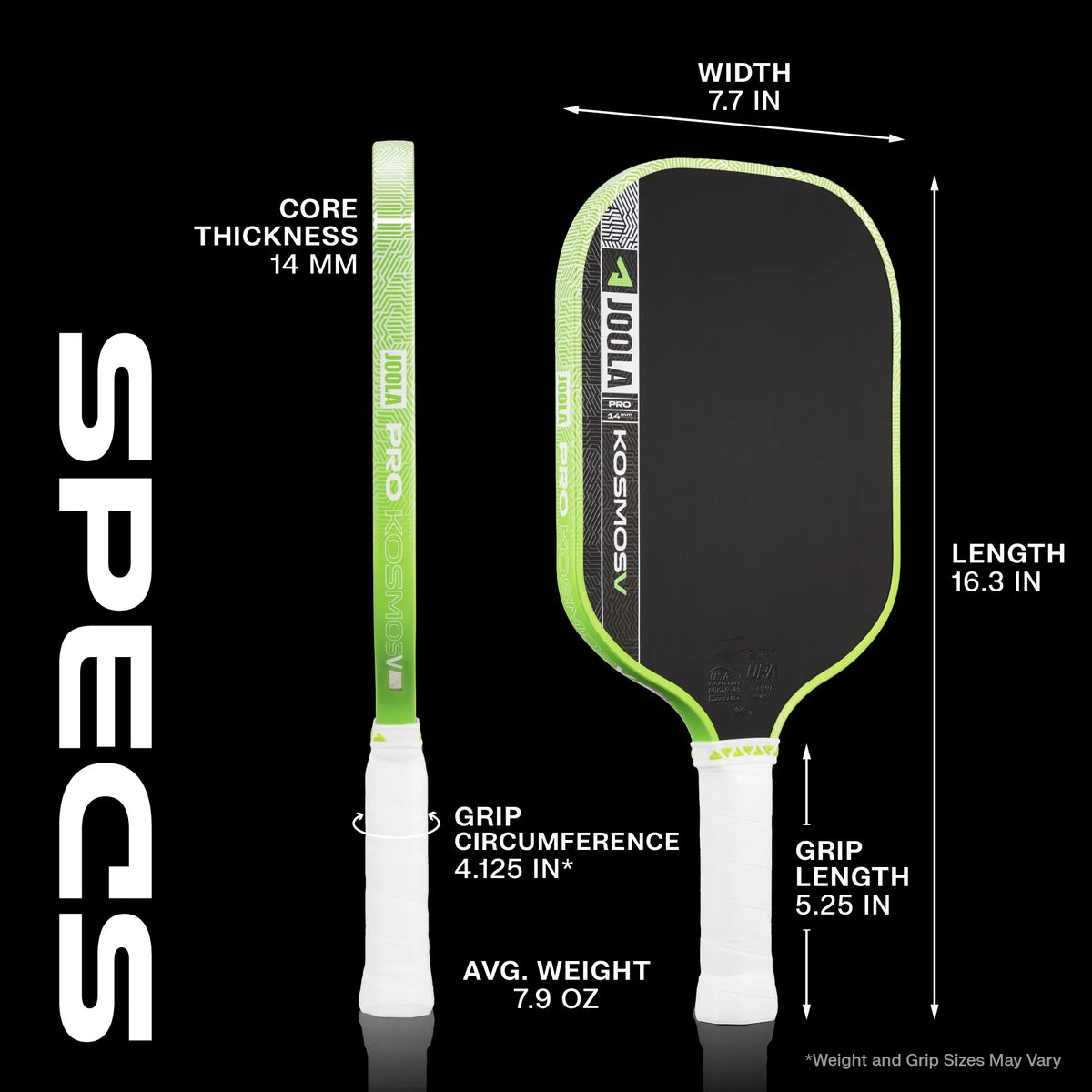 JOOLA Kosmos Pro V Pickleball Paddle - Tyson McGuffin - Federico Staksrud