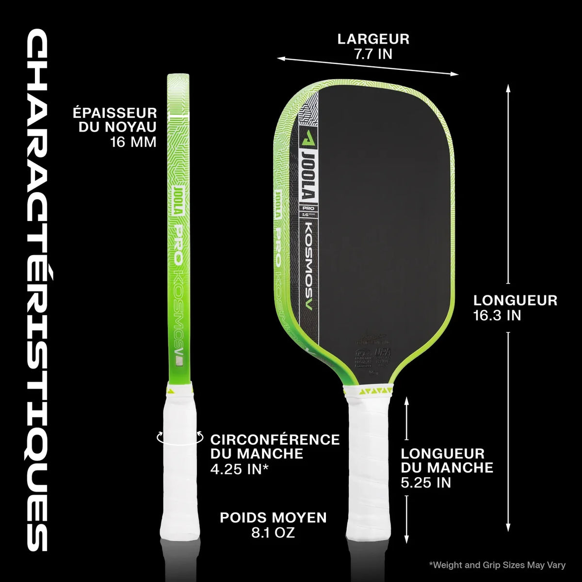 JOOLA Kosmos Pro V Pickleball Paddle - Tyson McGuffin - Federico Staksrud