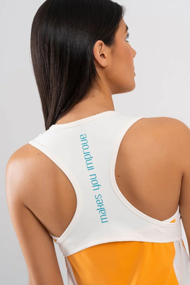 NOX Women’s Pro Tank Top T-shirt – Mock Orange