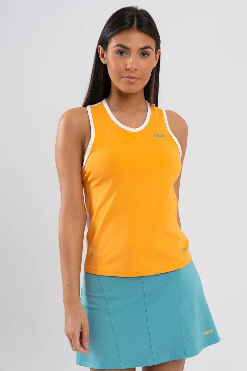 NOX Women’s Pro Tank Top T-shirt – Mock Orange