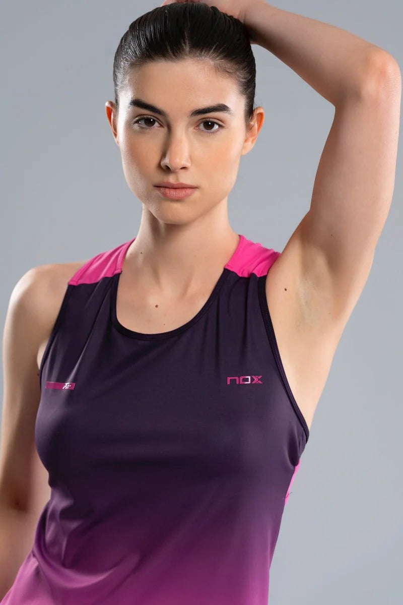 NOX Women’s Pro Blackberry Rose Degraded Tank Top
