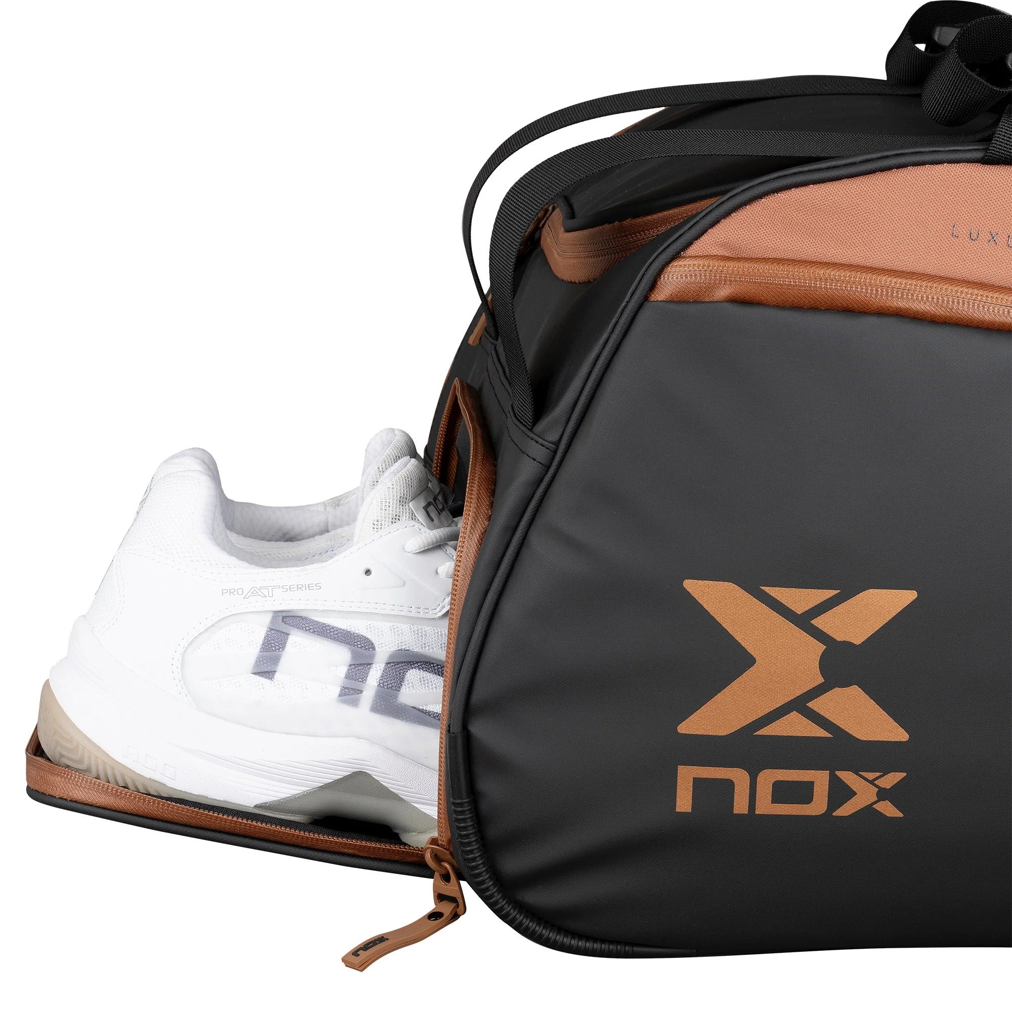Nox Luxury Open Series Black/Brown racket bag