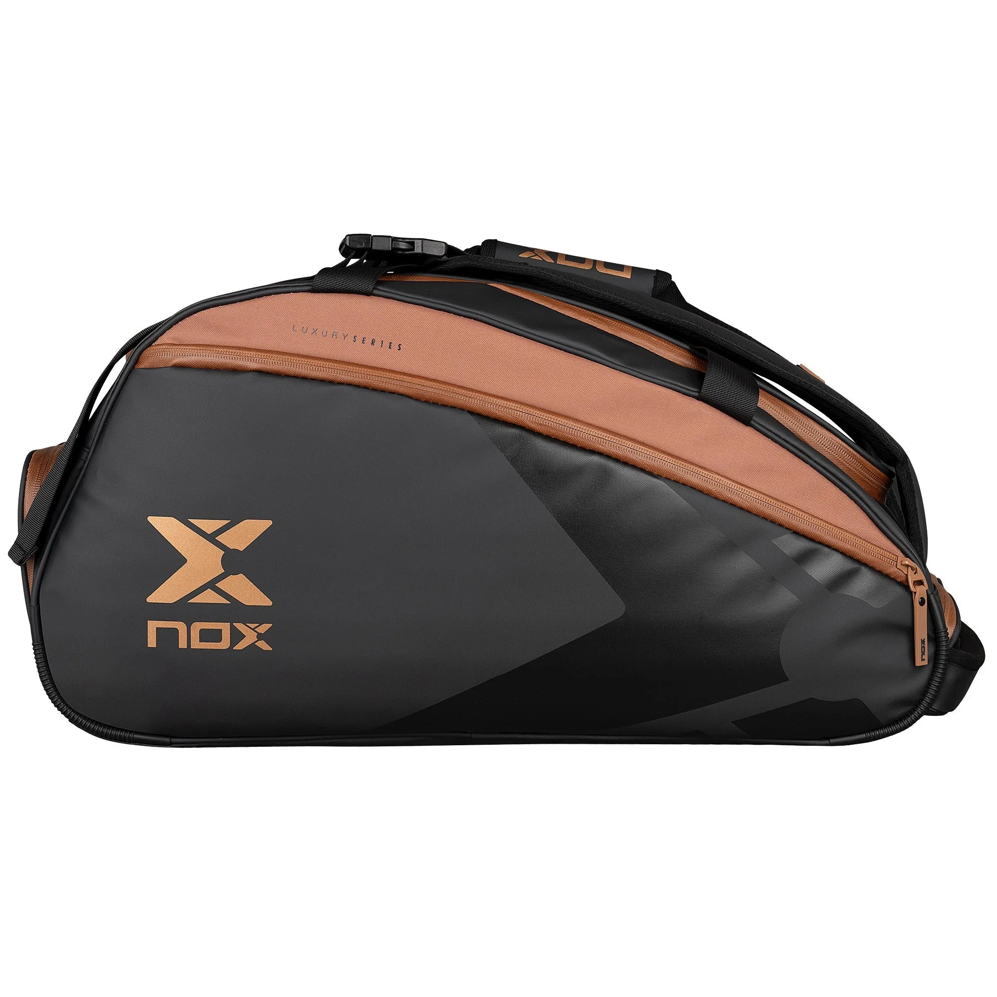 Nox Luxury Open Series Black/Brown racket bag