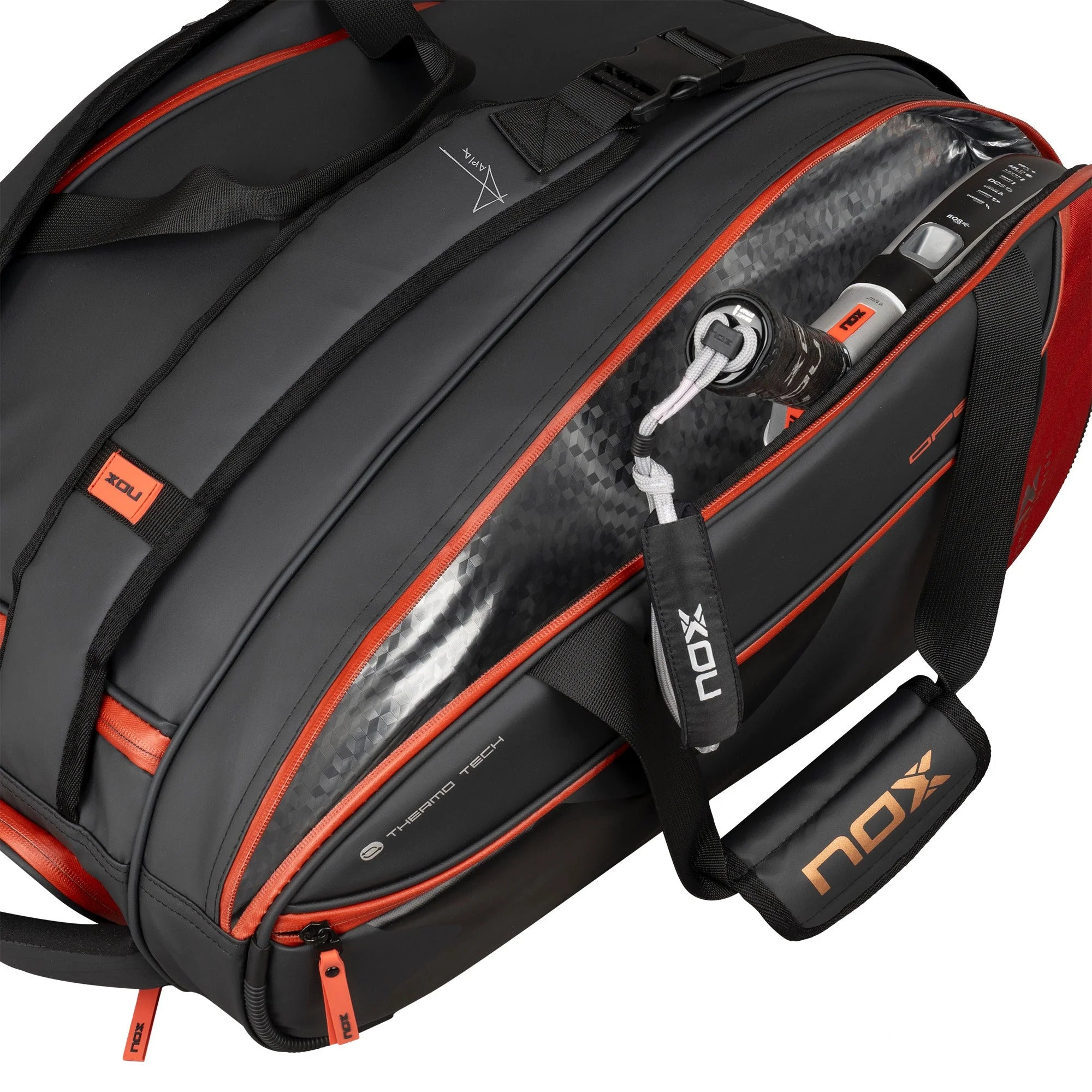 Nox Luxury Open Series Black/Red racket bag