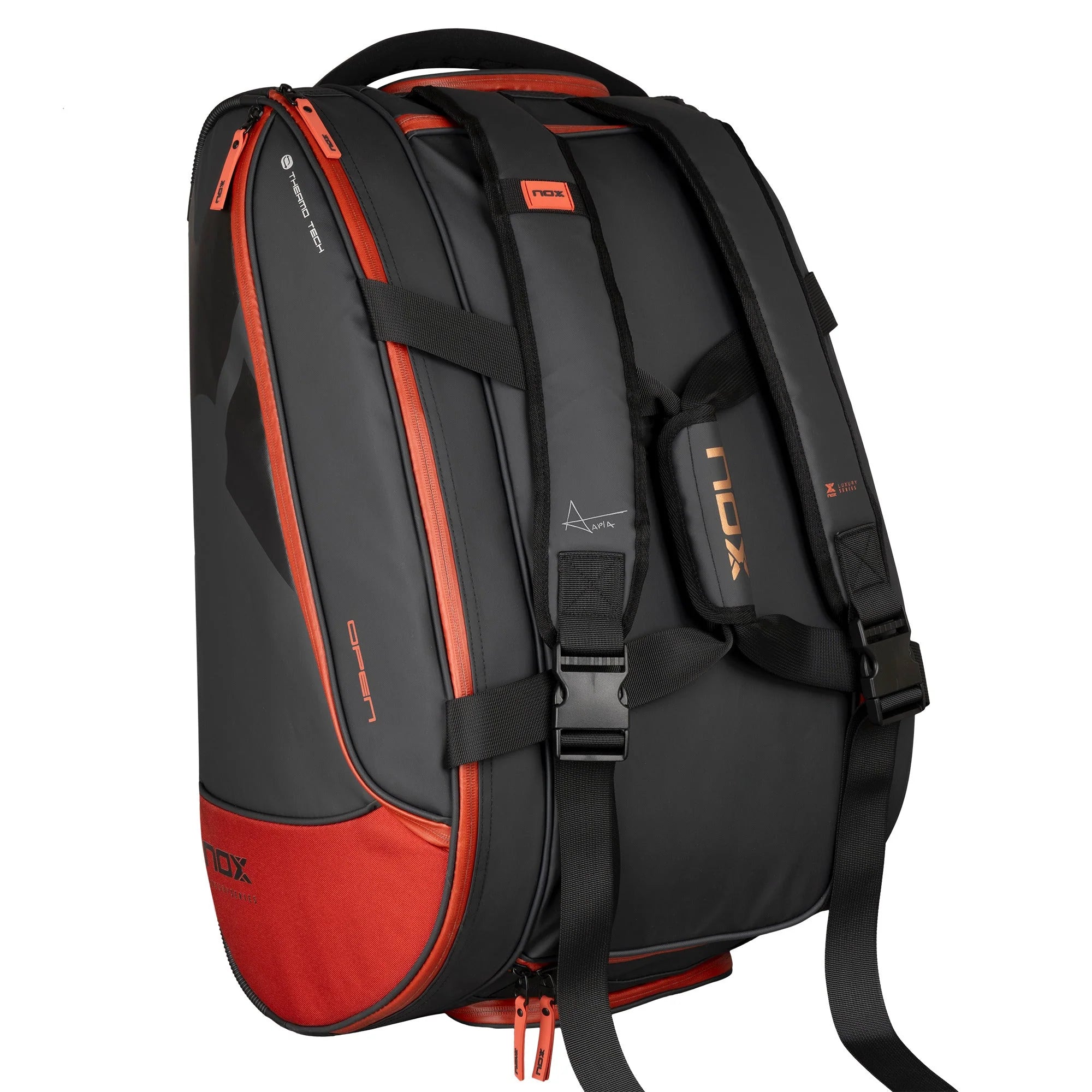 Nox Luxury Open Series Black/Red racket bag