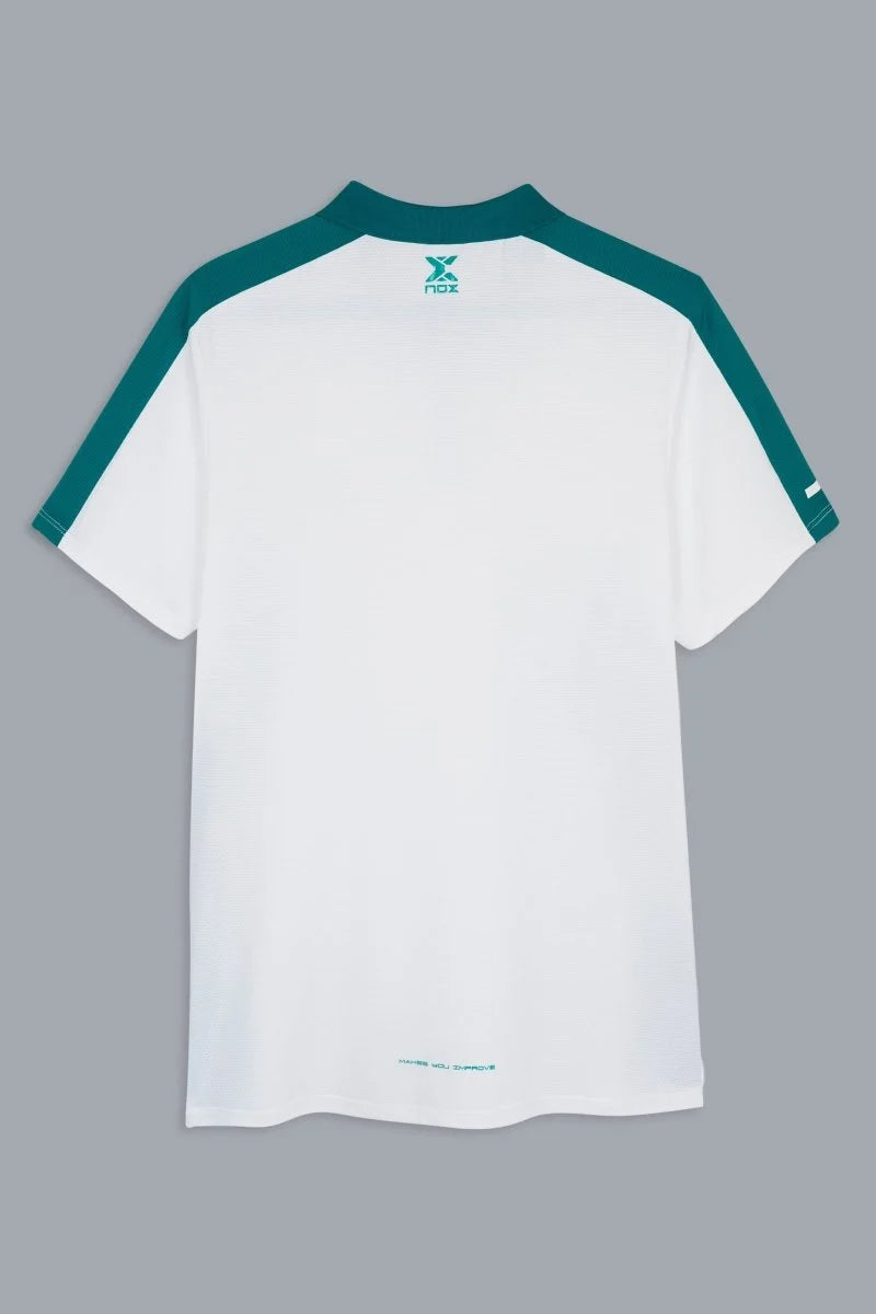 NOX Men’s Pro White/Ivy Green Polo