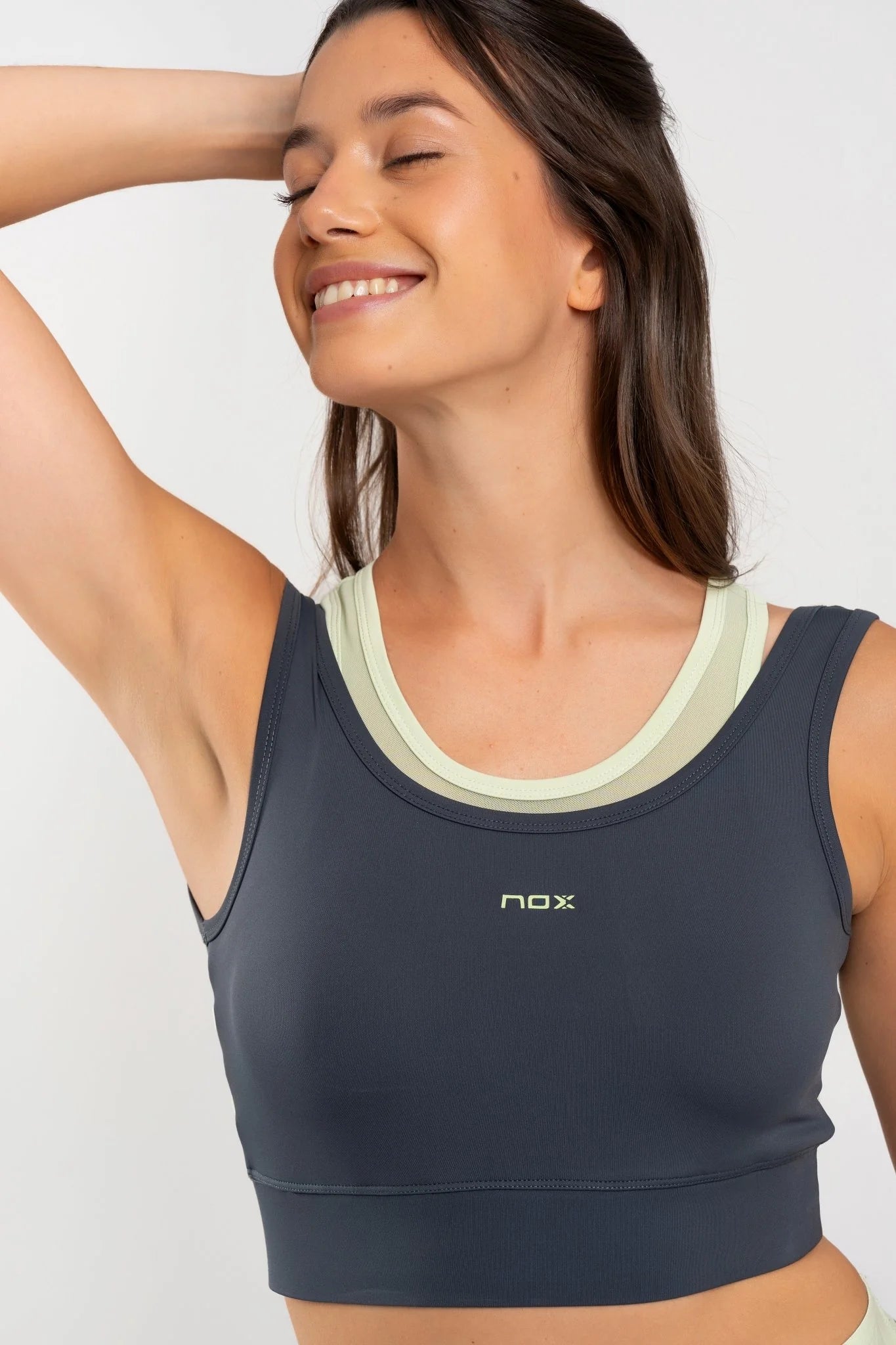 NOX Women’s Pro Bra - Charcoal Grey